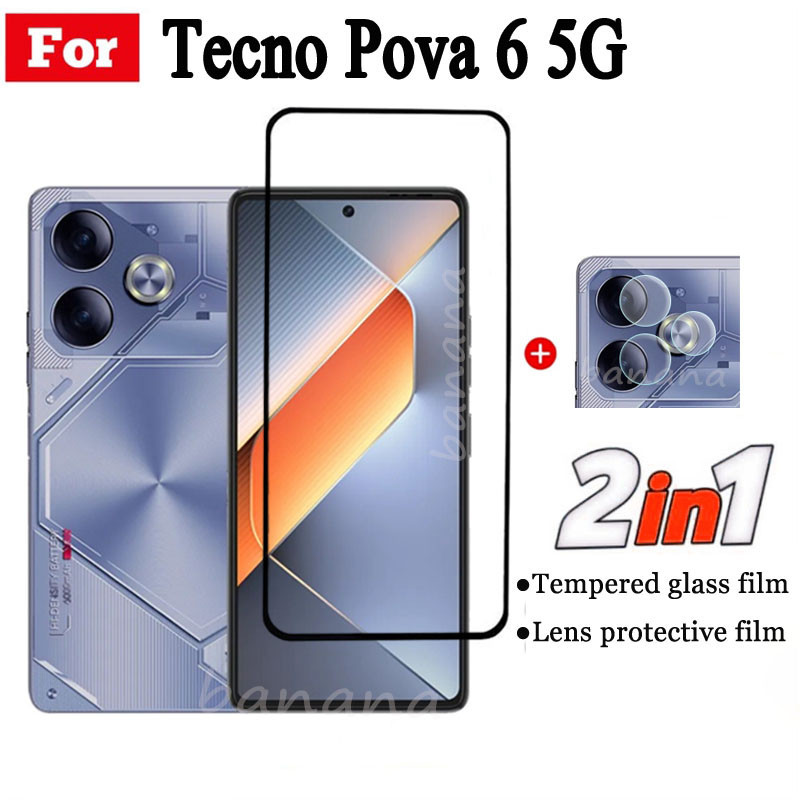 Kính cường lực Tecno Pova 6 5G cho Tecno Pova 6 Pro 5 Pro 4 Pro Kính cường lực bảo vệ Camera và mặt sau chống gián điệp