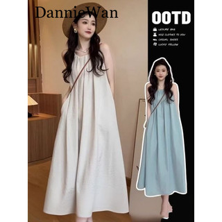 DannieWan váy Đầm váy nữ body đầm Thời trang phổ biến Minimalist Cổ điển WLQ2440FLS 15Z240411