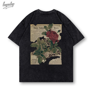 Áo thun phông nam đen T-shirt đẹp tay lỡ unisex 100% cotton