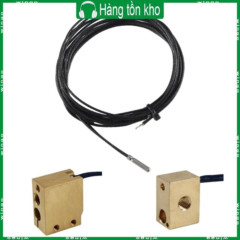 Win Dây nhiệt độ Pt1000 Đầu dò Cảm biến đo nhiệt độ 59 06in Dây 15mm Đầu dò Chiều dài Kết nối tiện lợi