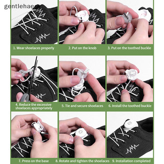 Gent 1 Cặp Giày Sneaker ShoeLaces Co Giãn Không Dây Giày Dây Kéo Dài Khóa Dây Giày EN