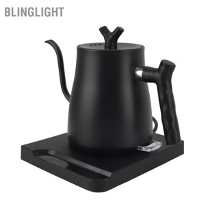 Blinglight Ấm siêu tốc cổ ngỗng 800ml 1000W Làm nóng nhanh bằng thép không gỉ Đổ qua ấm cho văn phòng tại nhà