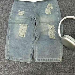 J2-[Tom&Nau Kids]Quần Jean ống rộng rách nhẹ Cho Bé gái - Size 10-32Kg