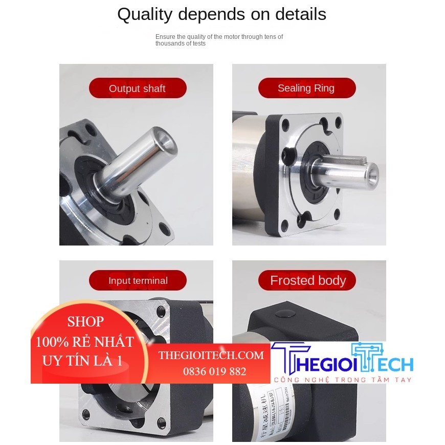 Bộ Giảm Tốc Hành Tinh Chính Xác Với Động Cơ Bánh Răng 57/86 Bước 130 Servo 60 80 110 400w-1. 5KW - g2