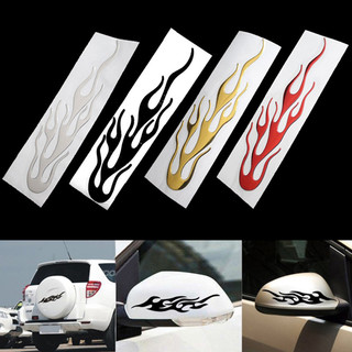 Ff 3d ngọn lửa lửa phản quang miếng dán xe máy vinyl decal dán trang trí ô tô vn