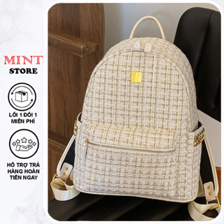 Ba lô đi học, balo đi chơi vải dạ kim tuyến size 40 vừa A4 , laptop 14" tặng kèm móc khóa T393