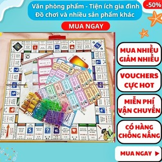 Trò chơi cờ tỷ phú bản lớn siêu vui nhộn - Cờ tỷ phú hộp nhựa cứng cao cấp , Aplusmart