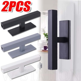2 chiếc kéo tay cầm tủ tức thì tự dính - dụng cụ kéo ngăn kéo - tay nắm cửa trượt - nhựa, không khoan, tự dính - dành cho cửa sổ, tủ quần áo, tủ