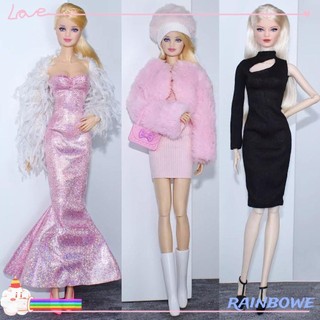 Quần áo dự tiệc búp bê rainbow, váy ngắn búp bê thanh lịch thời trang, 10 kiểu mặc thường ngày búp bê phụ kiện diy búp bê 11,5 "/ búp bê bjd 1 / 6