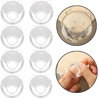 2 / 4 / 8 Cái Có Thể Tái Sử Dụng Hình Gấu Trúc Trong Suốt An Toàn Cho Bé Nội Thất PVC Mềm Chống Va Chạm Vỏ Bảo Vệ Trẻ Em Bàn Trong Suốt Bàn Cạnh Góc Bảo Vệ