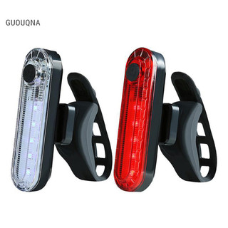 Guouqna xe đạp đuôi đèn chống thấm nước đi phía trước phía sau đèn led usb đi xe đạp đuôi đèn basl