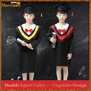 Momchoose Bộ đồ tiến sĩ trẻ em, mẫu giáo, học sinh tiểu học, ảnh tốt nghiệp, bộ đồ cử nhân, quần áo biểu diễn chụp ảnh, quần áo biểu diễn