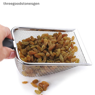 [Threegoodstonesgen] Dụng cụ làm sạch thú cưng bằng thép không gỉ Feces Xẻng lưới cho mèo Xẻng bò sát Thằn lằn Xẻng cát Lưới Màn hình Phân Thìa Tss