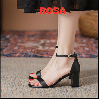 [ẢNH THẬT] Giày cao gót sandal 7cm bản ngang da mờ - CG-0116