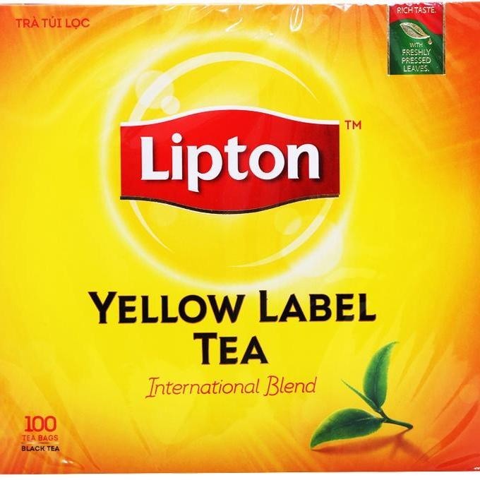 [HỘP 100 GÓI ] Trà Lipton Nhãn Vàng gói 2g