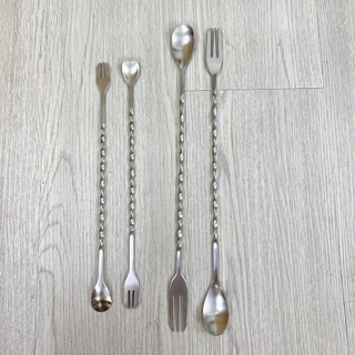 Thìa pha chế bar spoon 26cm hoặc 32cm (thìa bar, muỗng khuấy, thìa khuấy) - Muỗng Pha Chế Bartender