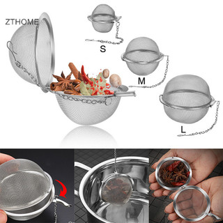 Zthome Trà không gỉ Infuser Sphere Locking Spice Tea Ball Strainer MeshTea Filter Tool HOT