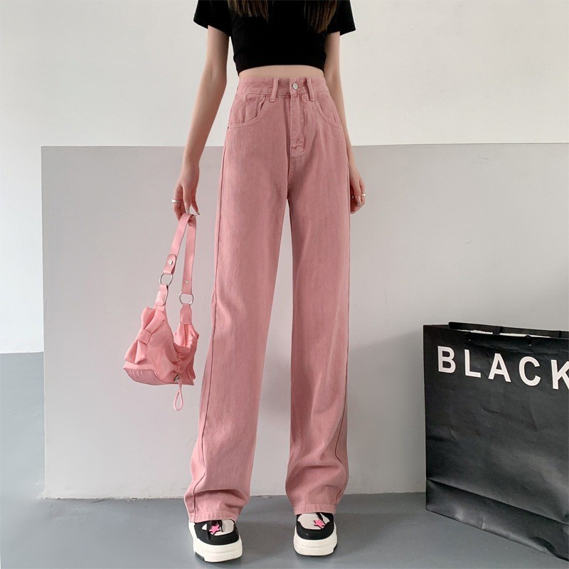 Quần Kaki Nữ Trơn Ống Rộng Dáng Suông Cạp Cao 5 Màu Dễ Phối Đồ Phong Cách Hàn Quốc Đầy Đủ 3 Size S M L | BigBuy360 - bigbuy360.vn