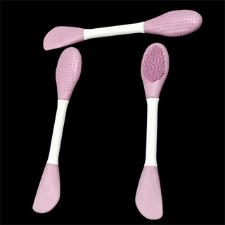 Yu Double Head Silicone Mask Brush Massage Clean Face Wash Brush Facial Mud Film Áp dụng Công cụ làm phim mềm tự chế Bàn chải đặc biệt n