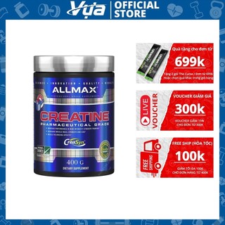 Bột allmax nutrition - micronized creatine monohydrate - tăng cơ, nâng cấp sức mạnh, hỗ trợ phục hồi - chính hãng