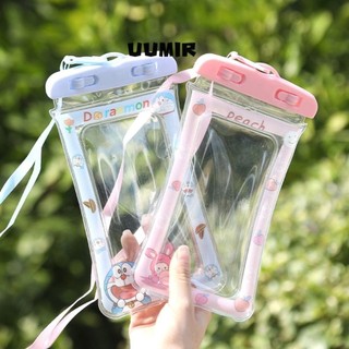 UUMIR Túi đựng điện thoại di động hoạt hình, Túi đựng điện thoại bơi nổi mở khóa thời trang, Túi đựng nước dây lặn chống nước đi biển