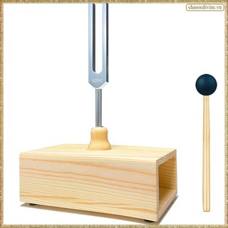 Nĩa điều chỉnh 528Hz có hộp cộng hưởng có hộp cộng hưởng Loa gỗ Màu bạc và gỗ + Hợp kim nhôm Hoàn hảo cho liệu pháp hương thơm SPA, giảng dạy cộng hưởng