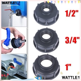 Nắp ren WTTLE, Phụ kiện xe tăng IBC 1 / 2 "3 / 4" 1 "bền bỉ, Đầu nối vòi nhựa di động có ren thô chất lượng cao