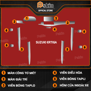 Dán PPF trong suốt chống xước bảo vệ nội thất xe Suzuki Ertiga - Pskin ( Bảo hành 12 tháng)