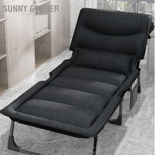 Cot gấp tựa lưng có thể điều chỉnh giường cắm trại hỗ trợ thoải mái thoáng khí di động ngủ cot cho bể bơi bãi biển văn phòng