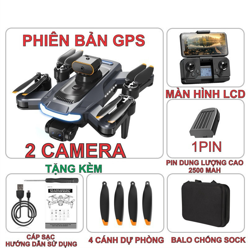 Flycam A14 PRO GPS 2024 - cảm biến bụng - GPS - BH1T | BigBuy360 - bigbuy360.vn