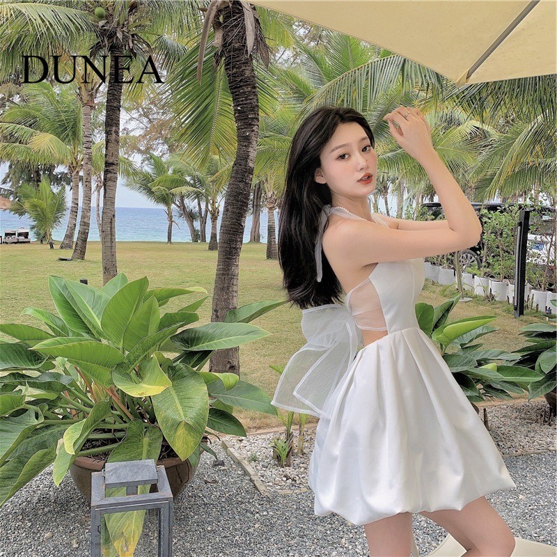 Đầm ren lưới thắt lưng DUNEA dành cho nữ