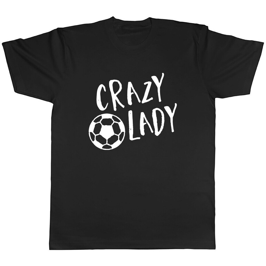 Áo thun nam Unisex Crazy Football Lady