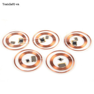 Toxicla01 Bộ 5 13.56Mhz IC ID Card 125Khz IC Có Thể Thay Đổi Chip RFID T5577