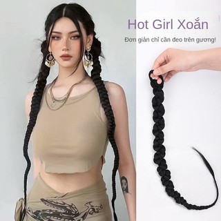 Tóc giả bím tóc xoắn bím phong cách mới phiên bản hàn quốc tóc giả xoắn bím bím tóc đuôi ngựa bím tóc