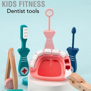 Kids Fitness Bộ đồ chơi bác sĩ cho trẻ em, Bàn chải đánh răng có gương bằng miệng Nhíp Đồ chơi bác sĩ trẻ em cho trường mầm non