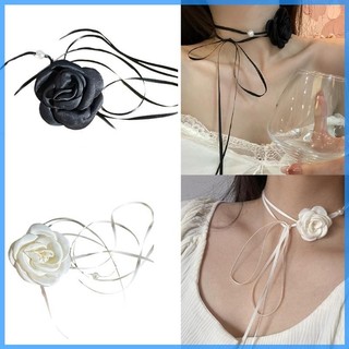 Roy siêu cổ tích neckchain retro hoa hồng ren vòng cổ ngọc trai vòng cổ choker vòng cổ