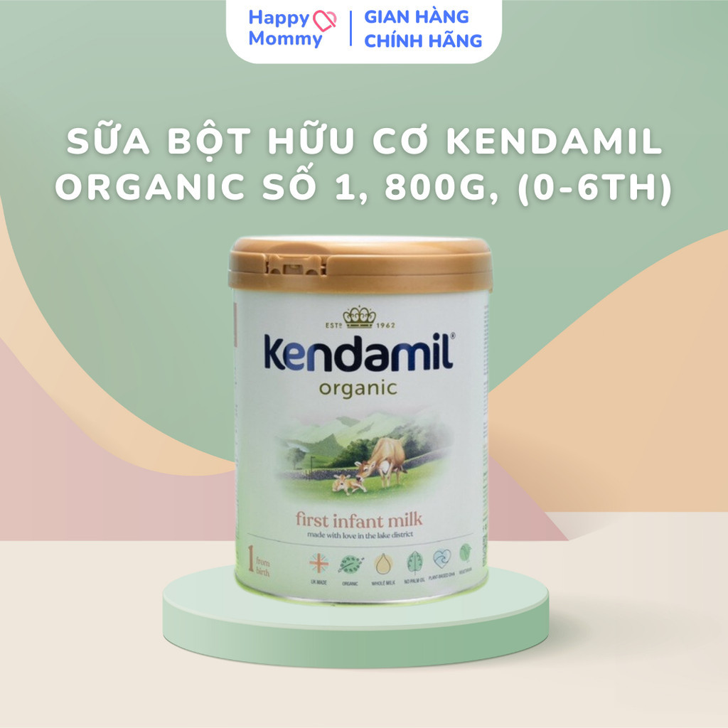 Sữa bột hữu cơ Kendamil Organic số 1, 800g, (0-6th)