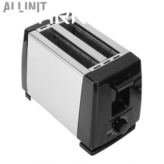 Allinit 650-850W Automatic Bread Toaster Baking Breakfast Machine Stainless Steel 2 Cooking EU Plug 220 - 240V