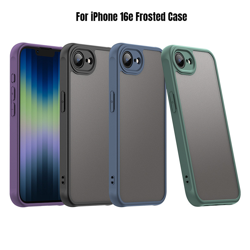 Dành Cho iPhone 16e Frosted Case 16e SE4 Cover Matte PC Trong Suốt Chống Sốc Ốp điện thoại Cho iPhon