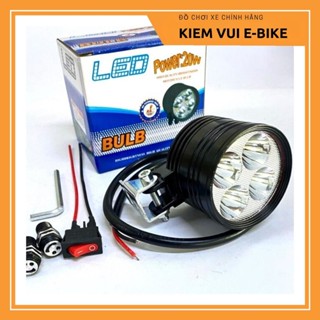 Đèn L4 ngắn 3 chế độ, cho xe máy, xe điện 12v, 48v siêu sáng