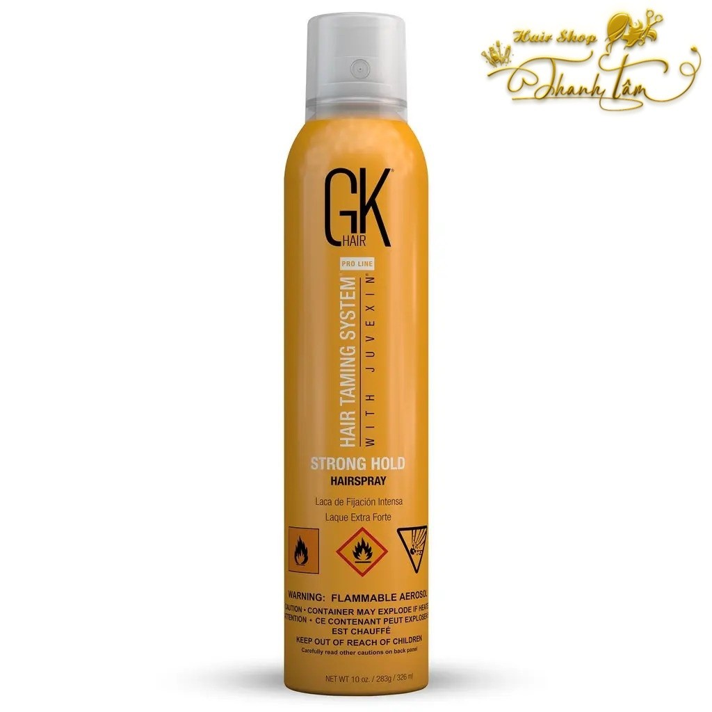 Gôm xịt tạo kiểu cứng tóc GK Hair Strong Hold Aerosol Hairspray 300ml [ TT ]