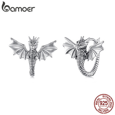 Bông tai bạc Bamoer 925 Rồng bay Trang sức thời trang Quà tặng nữ