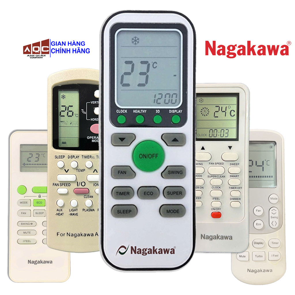 Điều Khiển Điều Hoà NAGAKAWA - Remote điều hoà nagakawa đủ các mã sử dụng cho máy lạnh nagakawa