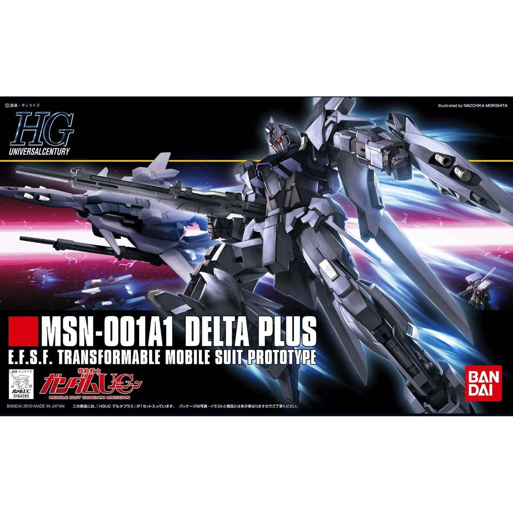 Mô hình Gundam HG UC Delta Plus 115 Bandai 4573102591647