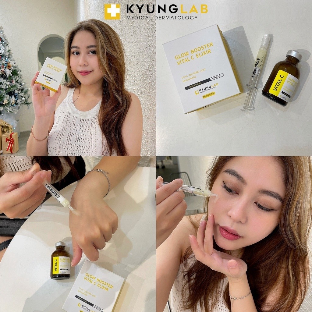 Tinh Chất Serum Vitamin C Kyung Lab Glow Booster Vital C Elixir Cấp Ẩm, Giảm Thâm, Dưỡng Trắng Da Kyunglab Hàn Quốc 30ml