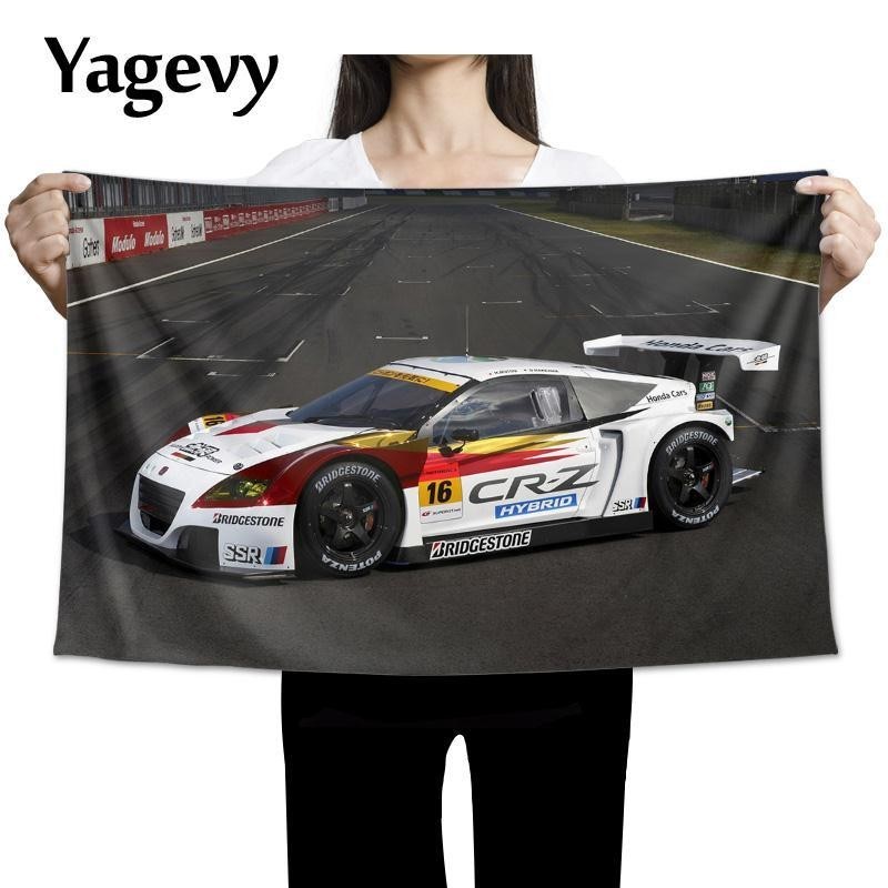 Honda Honda CRZ NES Xe Thể Thao WTCC Civic Ngoại Vi Trang Trí Tường Poster Nền Vải Tấm Thảm Vải Treo