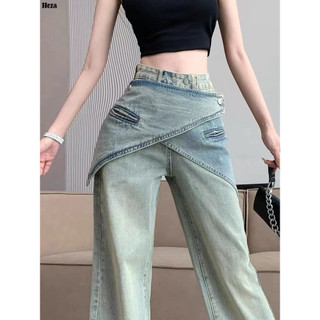  Heza quần ống rộng quần nữ jean Dễ thương Comfortable Minimalist Stylish WNK2440SR5 16Z240418 