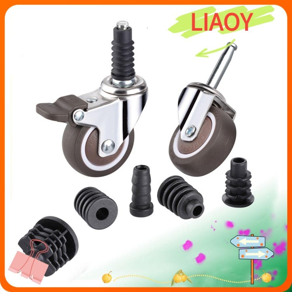 Liaoy Caster Nắp Cao Su, ABS Tắt Tiếng Xe Đẩy Bánh Xe, Thay Thế Vali Cao Su Bánh Xe Phần Caster Chèn Tay áo