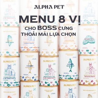 Pate Cho Chó Mèo ALPHA PET Lon 400g