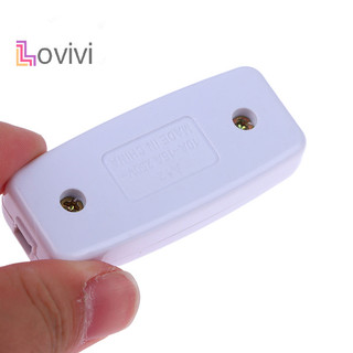1 công tắc đèn cho gia đình cổ điển trắng nội tuyến bật / tắt bàn đầu giường đèn dây đèn bàn công tắc cáp phụ kiện điện mới